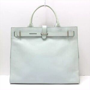 Auth FURLA - Light Green Leather Handbag